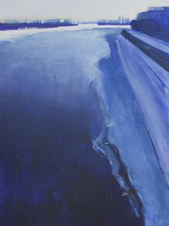 View of the Dnipro. Sunny day