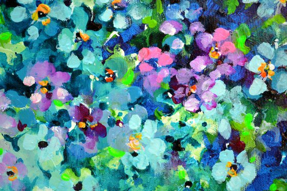 Forget Me Not Flower Field