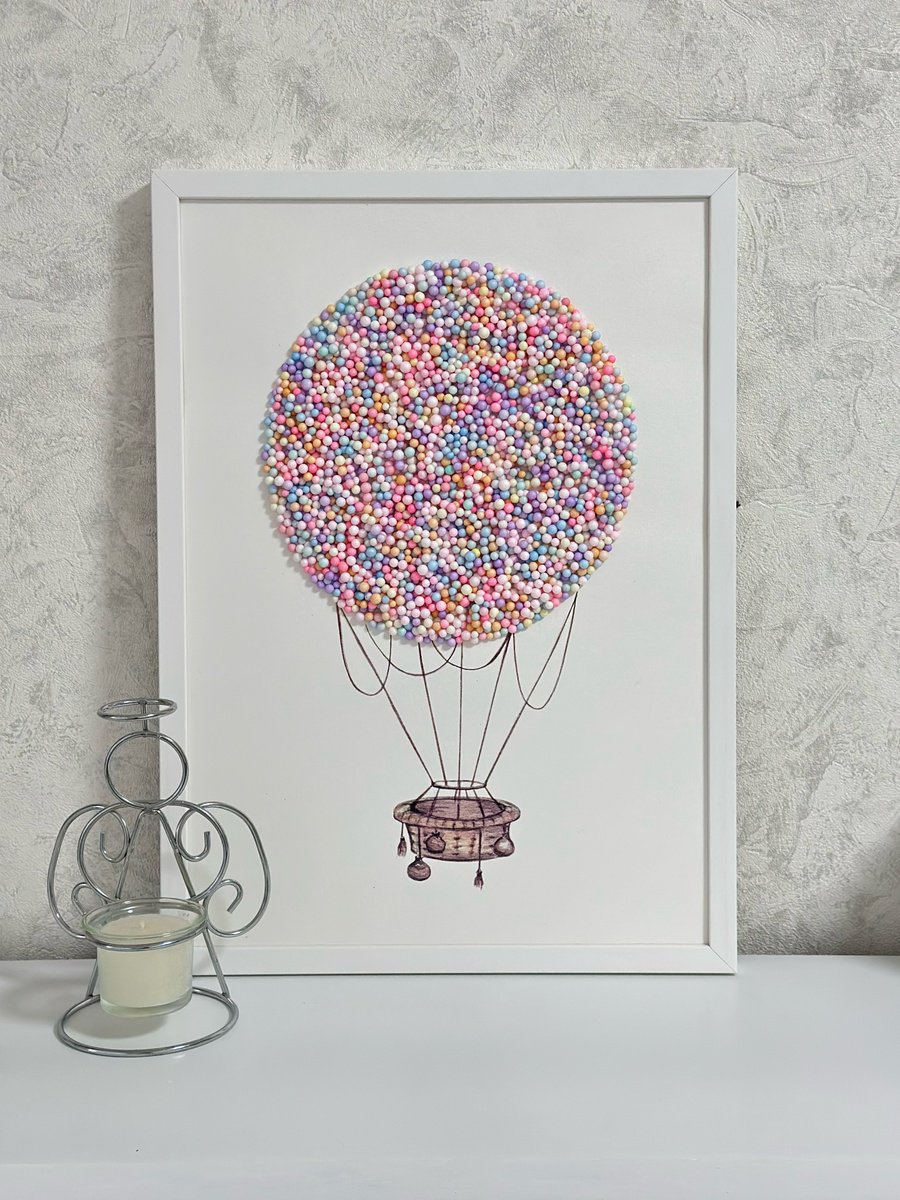 Colorful Balloon By Luba Ostroushko, 13 X 17, Artwork For Sale On Artfinder