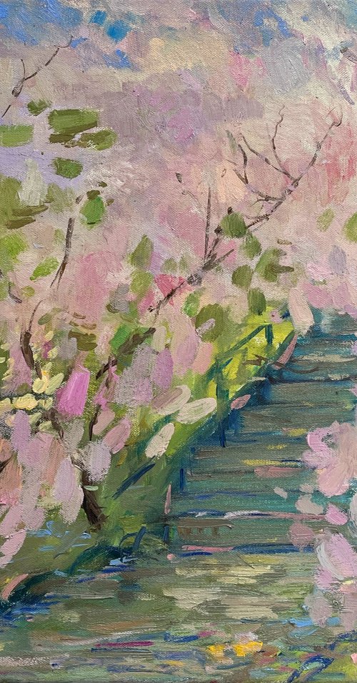 Flowering garden by Bohdan Dobrivskyi