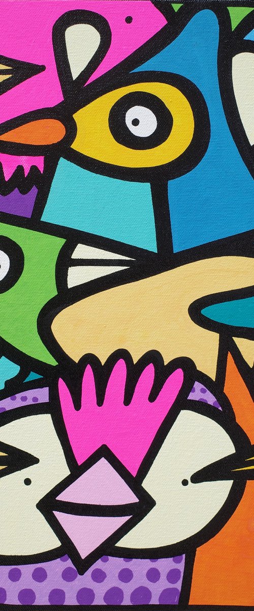 Fluttering Flock by Kev Munday