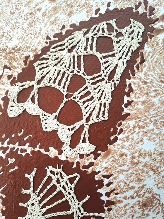 Set of 2 «Caramel Butterflies»