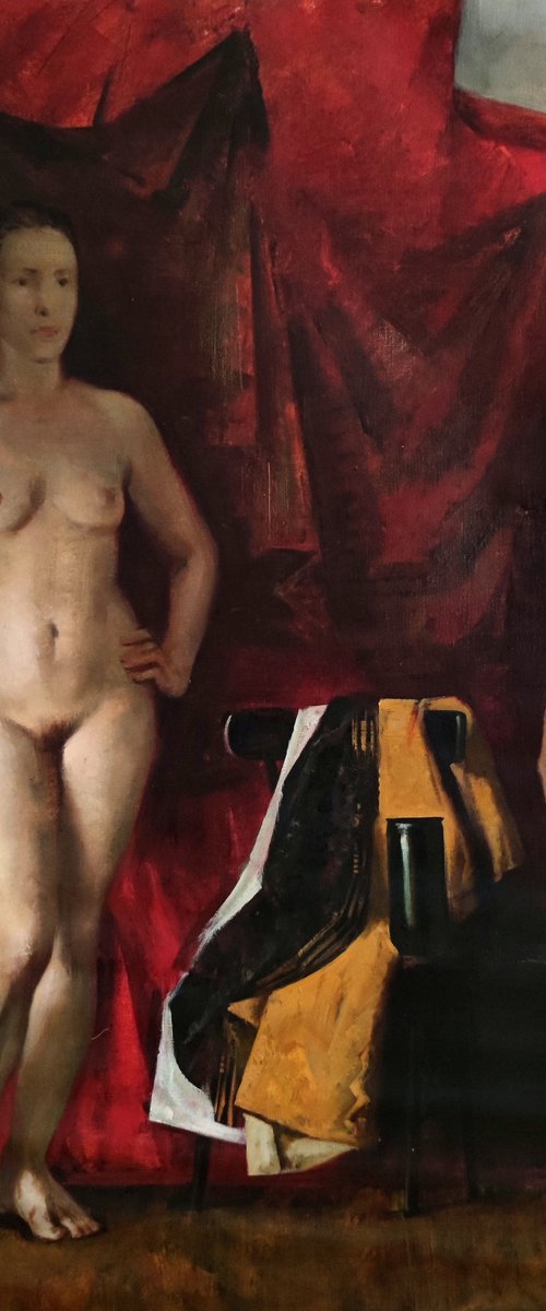 A brunette and a red-haired nudes. by Maria Egorova
