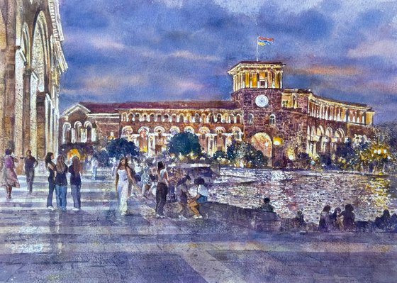 The Square in the Evening