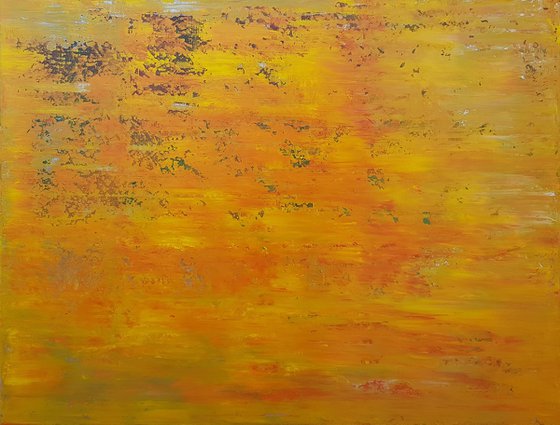 Autumn Sun  - XL  abstract painting