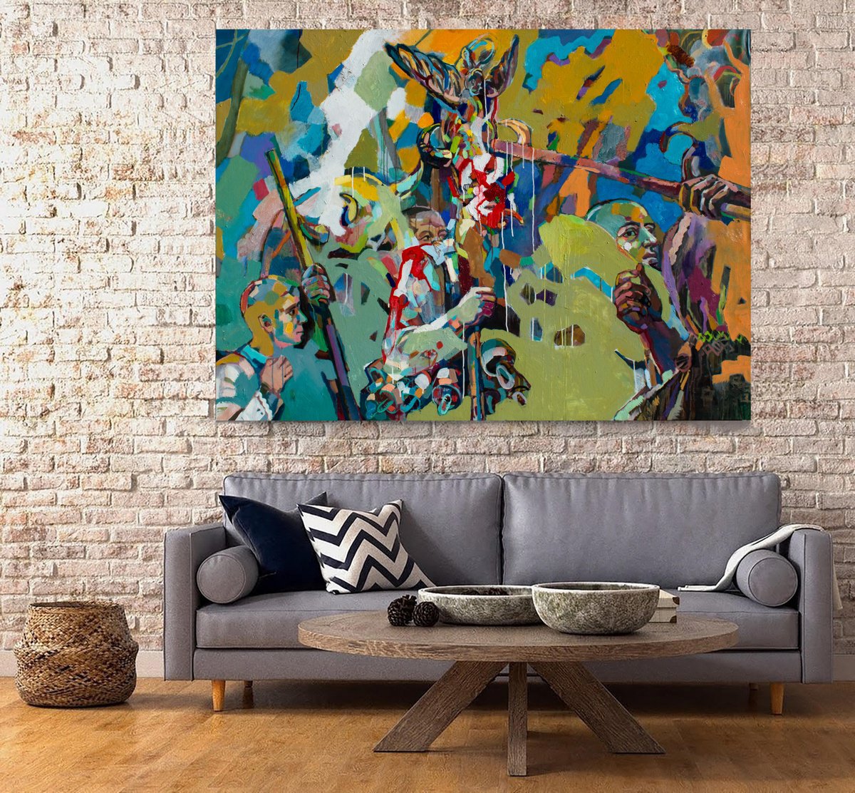 Illustrative Oil Painting , Dionysian Festivals By Ivan Stoyanov, 59 X 39, Artwork For Sale On Artfinder