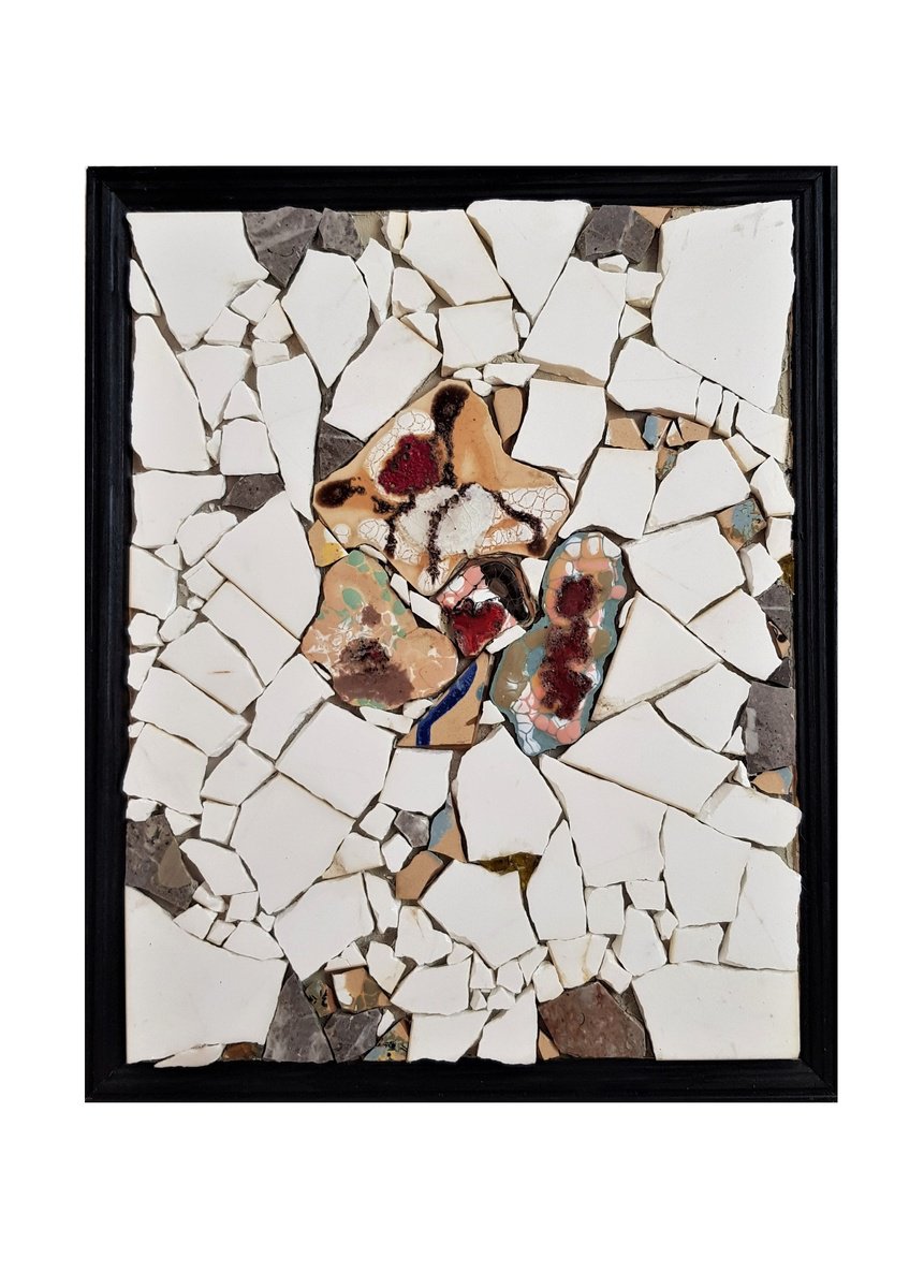 Abstract Collage By Ognyan Hristov, 17 X 20", "Fragment - S14", Original Artwork