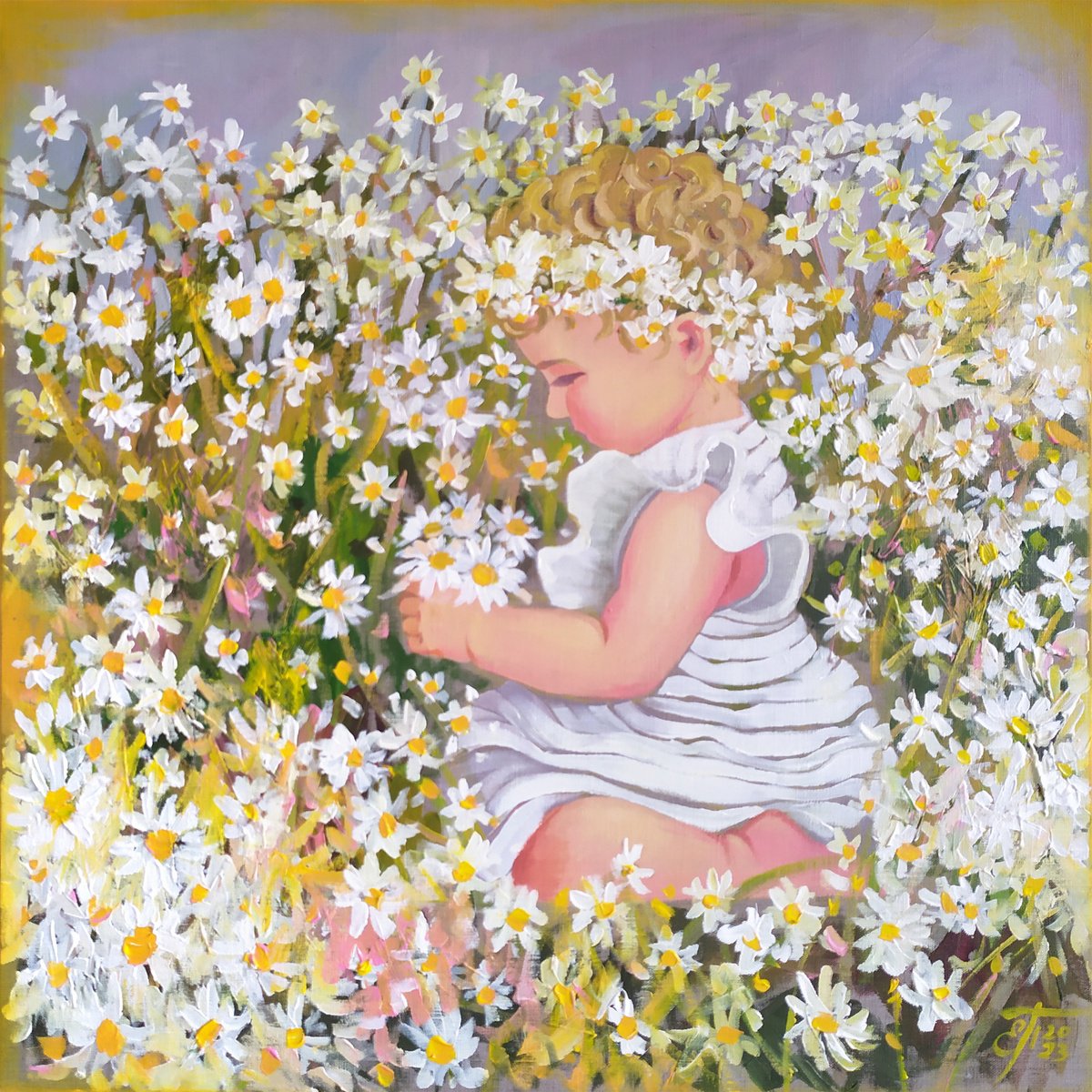 In a Cloud of Daisies by Ekaterina Prisich