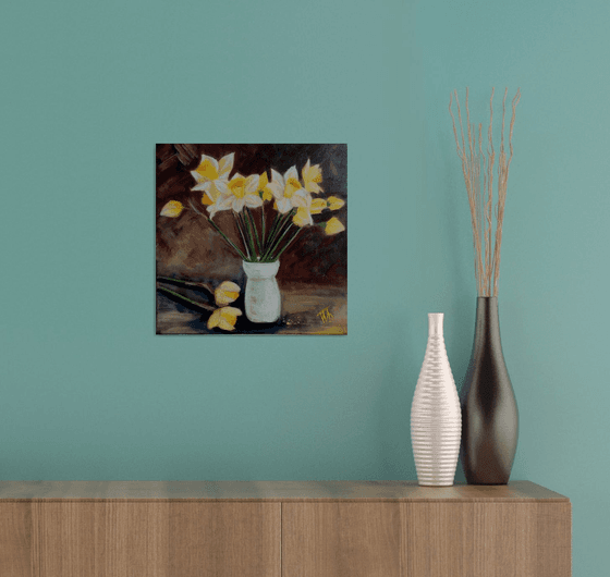 Daffodils in a vase