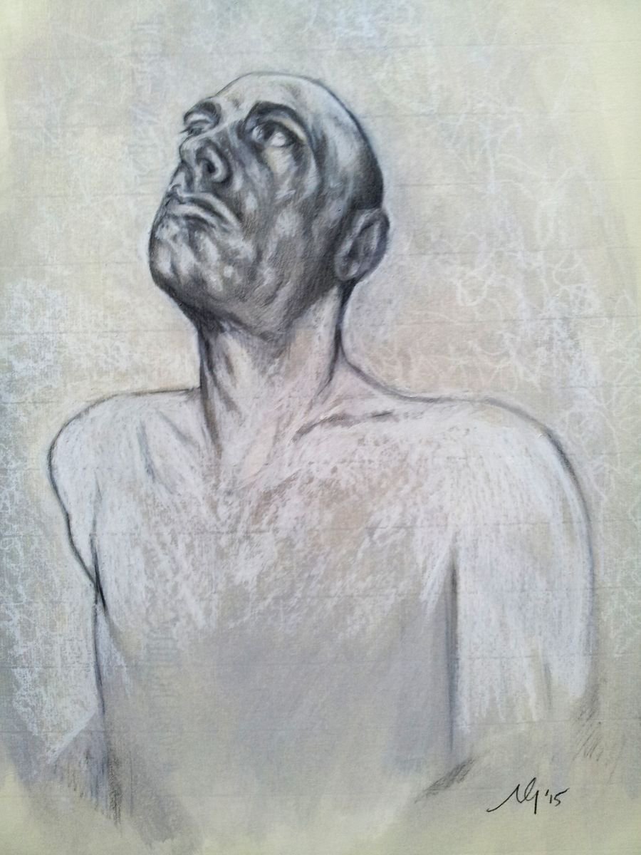 Self Portrait/ Study of a Man by Adam Grose MA RWAAN