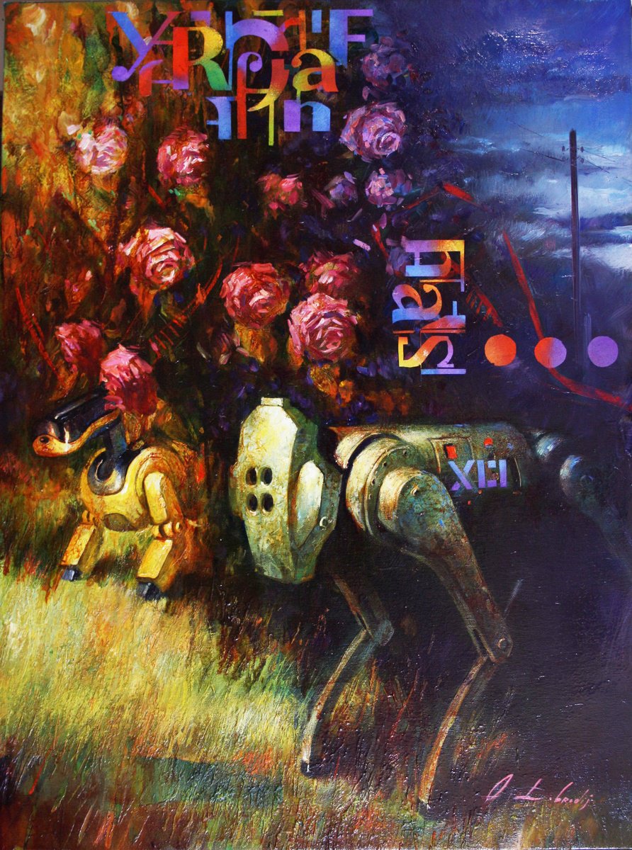 Surrealistic Botanical Oil Painting By Alexandr Dobrodiy, 24 X 31, ?????? ????? 3Ws., Original Artwork