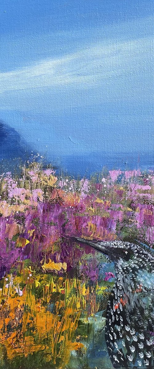Starling on Dartmoor by Laure Bury