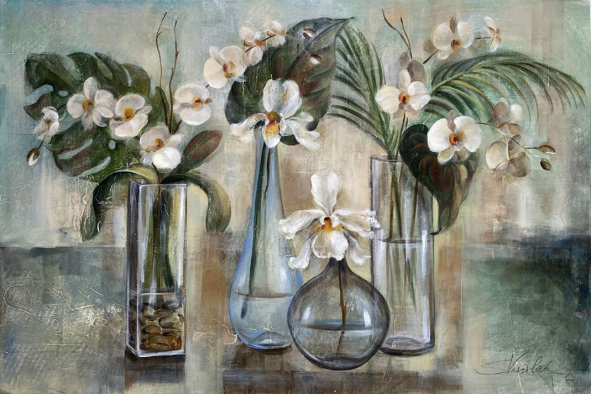 White Orchids by Silvia Vassileva