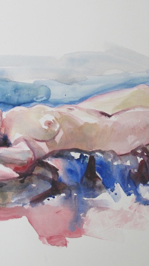 reclining female nude by Rory O’Neill