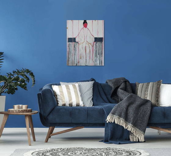 White Abstract figure