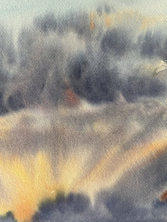 Hopeful Rays Through Dark Clouds