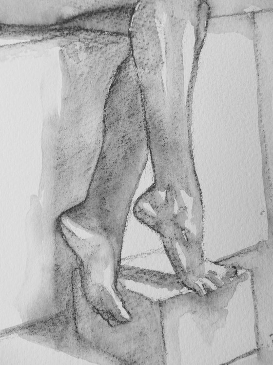Seated female nude