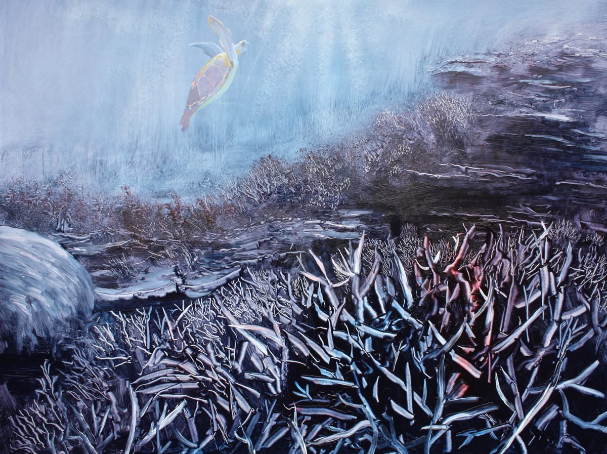 Expressive Oil Painting , Wave Goodbye 2 By Simon Jones, 31 X 24, Artwork For Sale On Artfinder