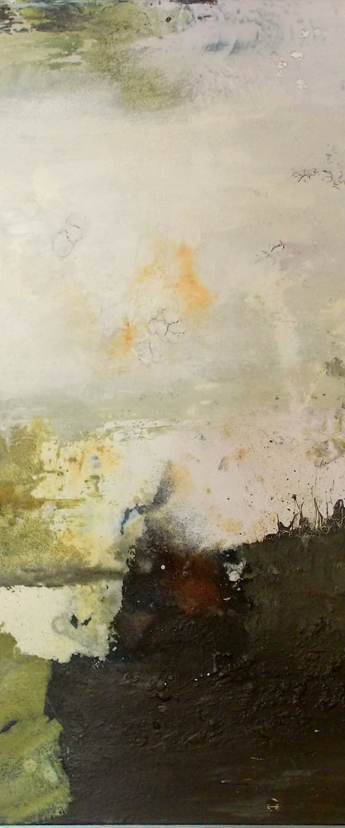 Landscape abstract - Serie Mysterious Hints 1 by Christa Haack