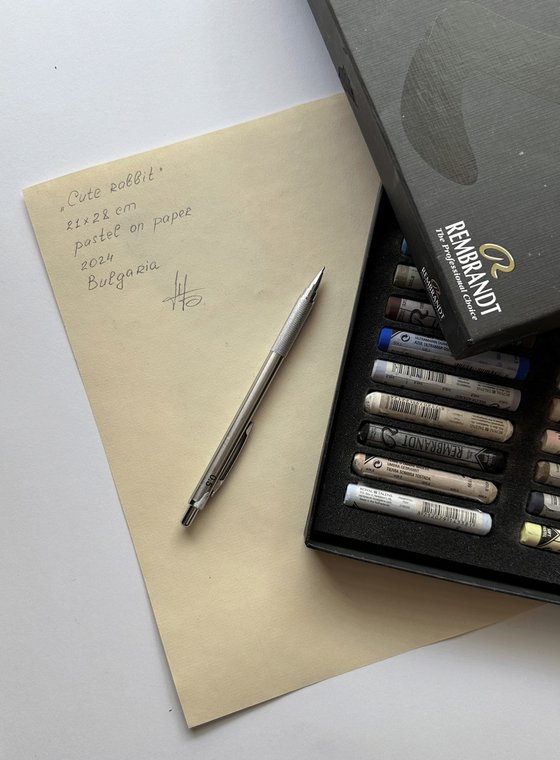 Portrait of a cute rabbit