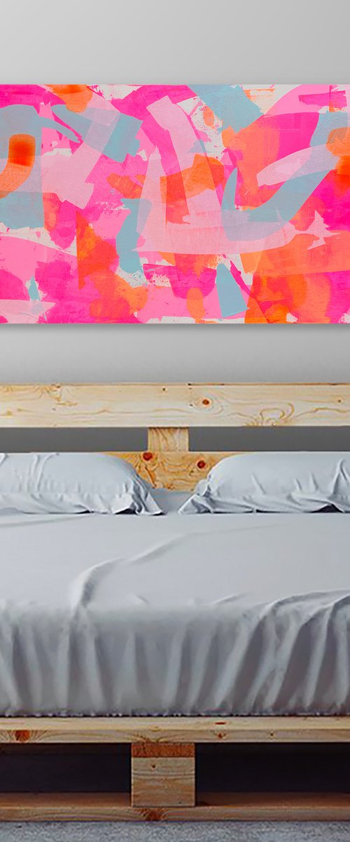 Perception Ten 152 x 61cm acrylic on canvas by George Hall