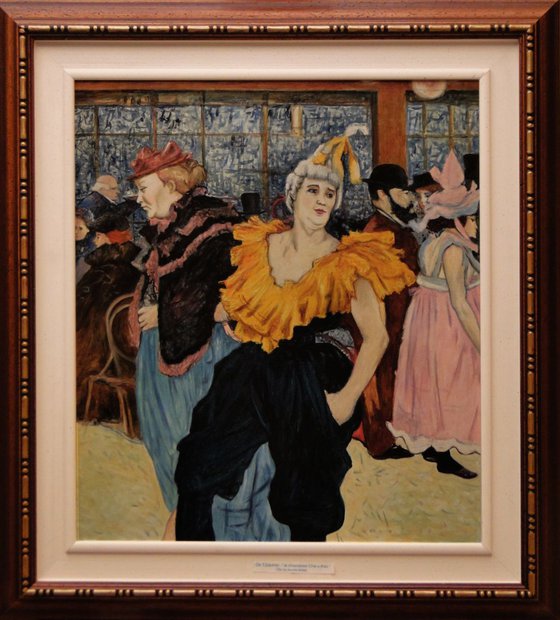 - Copy from Toulouse Lautrec - LA CLOWNESSE CHA-U-KAO.