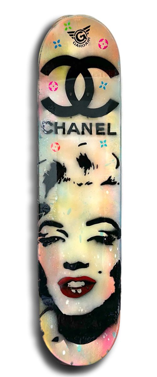 Marilyn Skateboard by Gardani Art