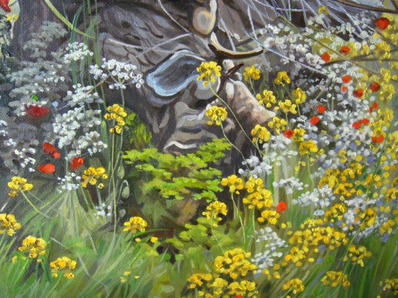 "Spring Day" Large Oil Painting