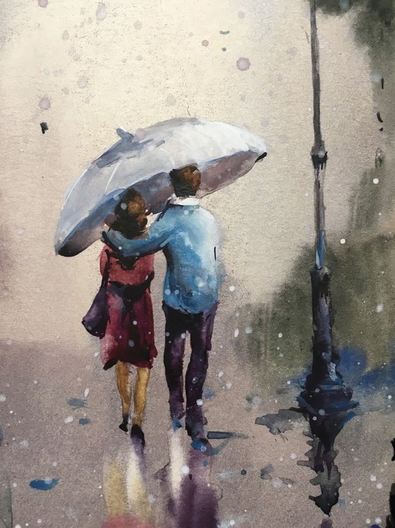 Sold Watercolor “Romance”