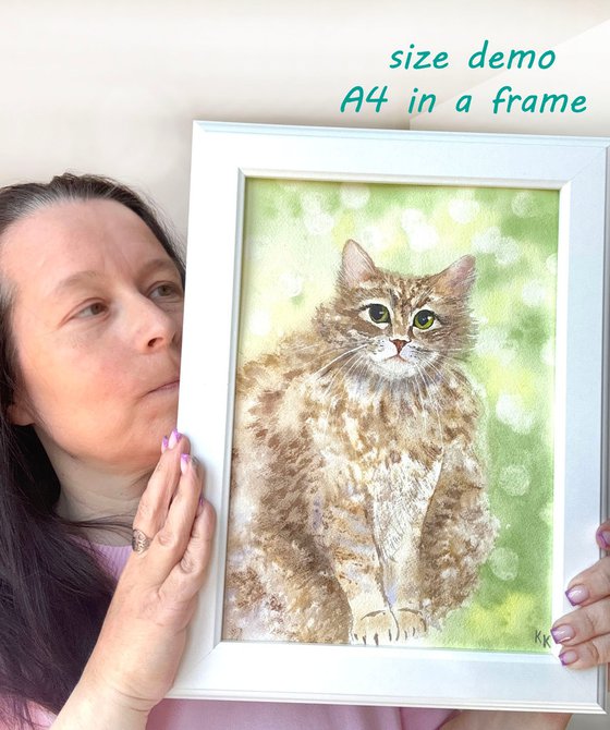 You Interrupted Me Again. Cat painting
