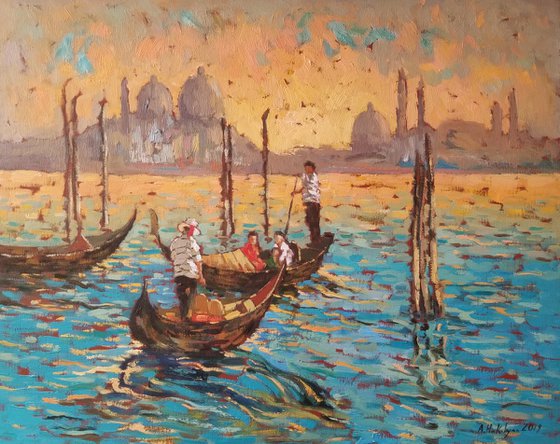 Venice at Sunset - One of Kind