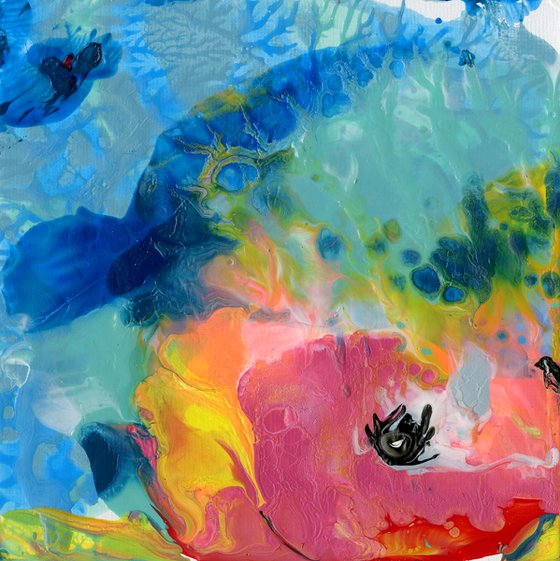 Flowering Euphoria 21 - Floral Abstract Painting by Kathy Morton Stanion