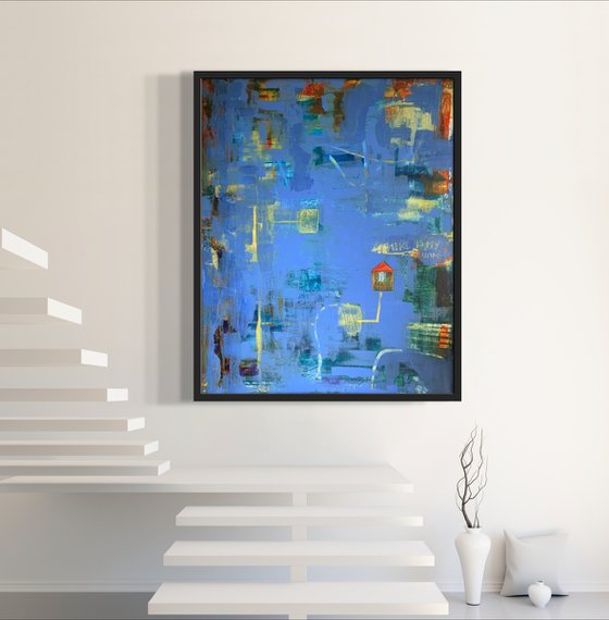 The road home in the blue