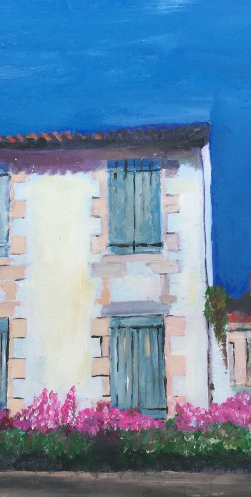 French House in the Hot Sun by Andrew  Reid Wildman