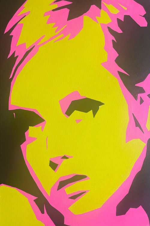 Mod Muse: Twiggy in Pink & Yellow by Dominic Joyce