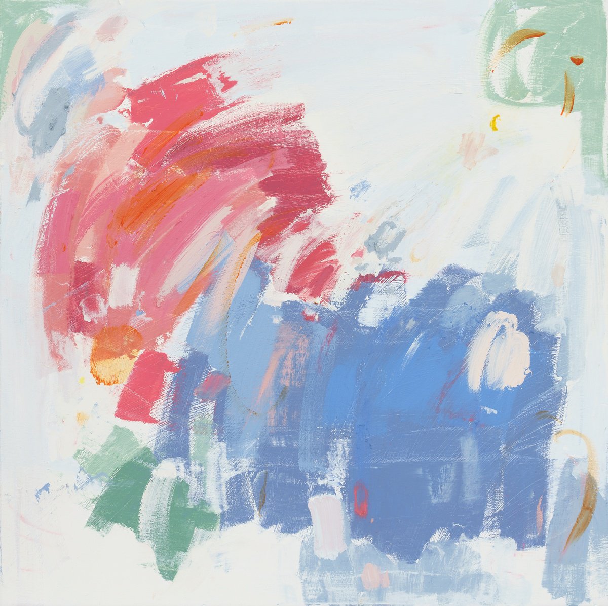 Abstract Acrylic Painting By Susana Sancho Beltran, 31 X 31", Emotional Landscape 19, Original Artwork