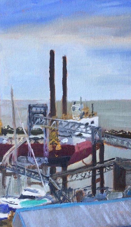 'Big Jack' at Ramsgate. An original oil painting. by Julian Lovegrove Art