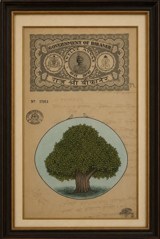 Royal Kadamba Tree on Bikaner Stamp