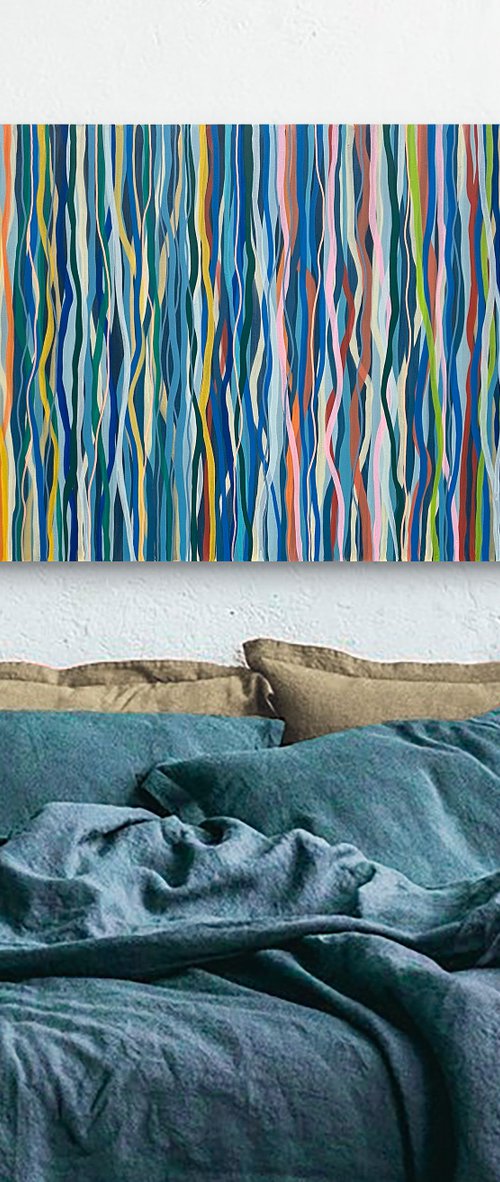 Melbourne Funk - 152 x 76cm acrylic on canvas by George Hall