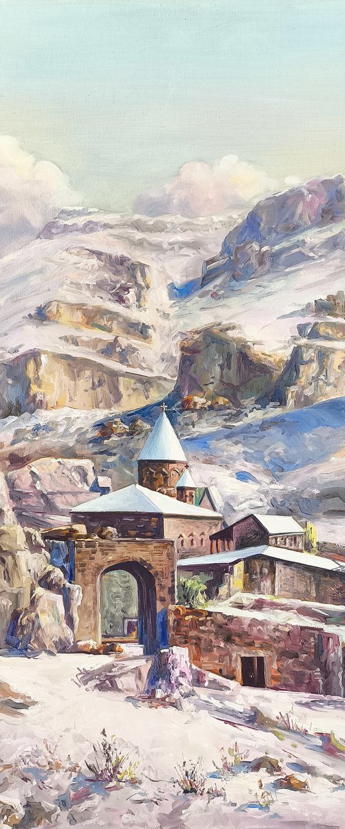Monastery in the Snow by Mexak Xazaryan
