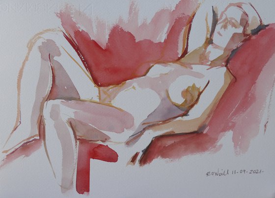 Reclining female nude