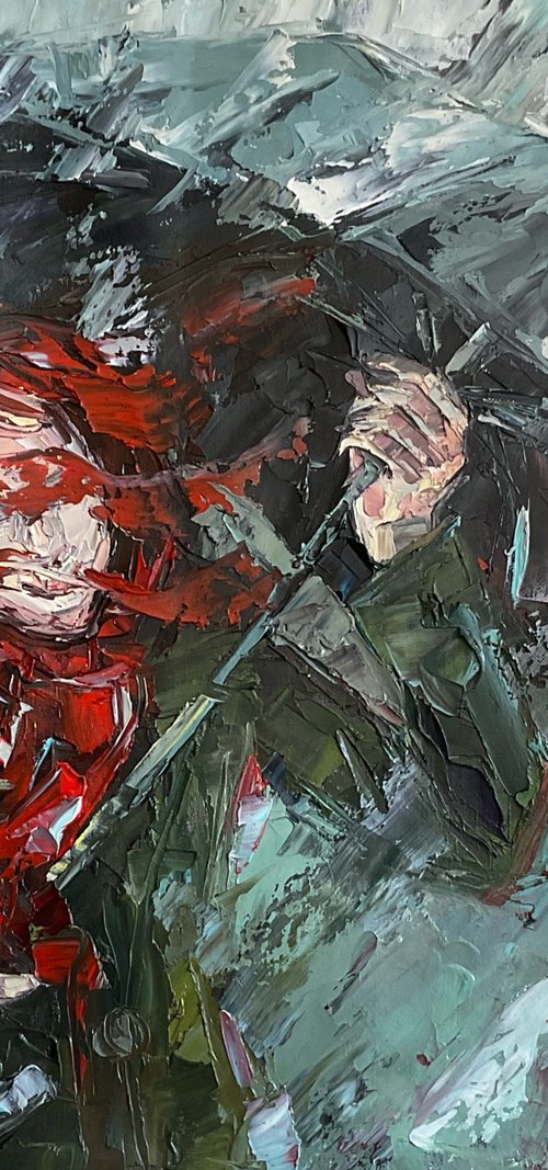 Red hair. Windy day by Mariia Hyhar
