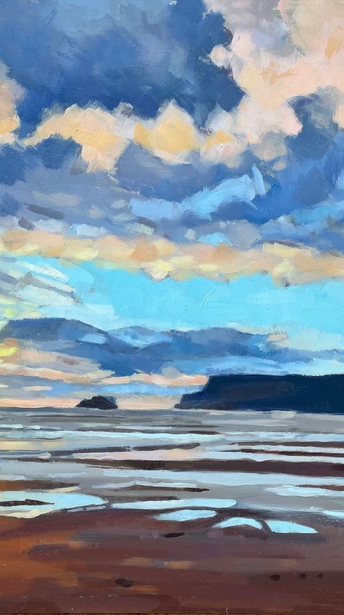 Polzeath Sunset by Emma Dashwood