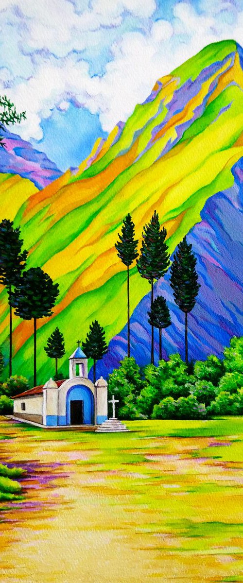 Iglesia en Chugchilán by Marcelo Villacrés