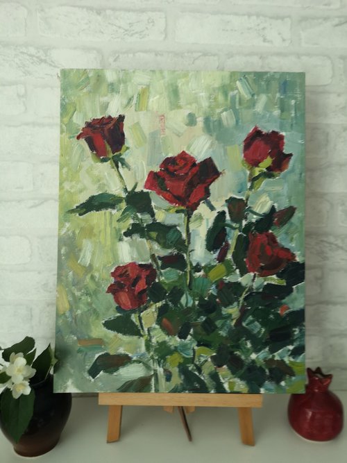 Red roses by Elena Sanina