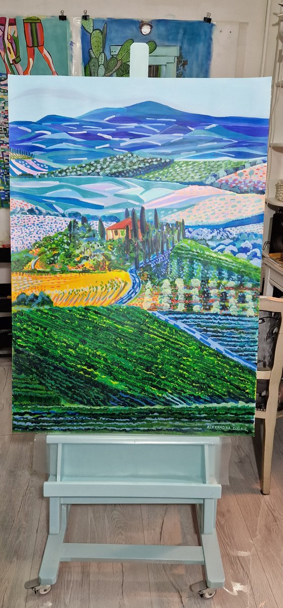 Landscape of Tuscany / 101 x 72 cm