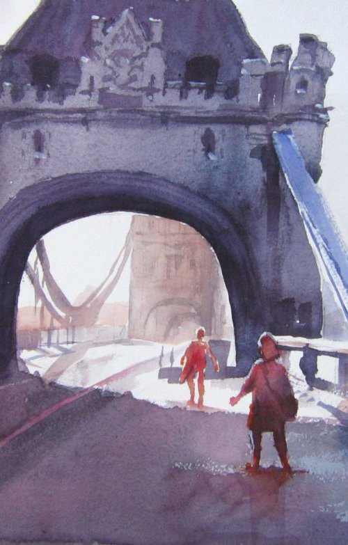 Tower Bridge by Goran Žigolić Watercolors
