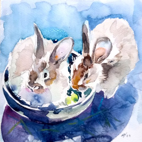 Cute rabbits III by Kovács Anna Brigitta
