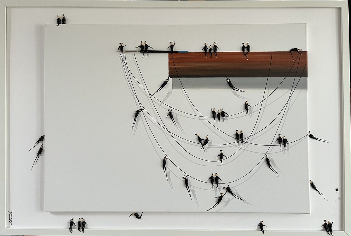 Abstract Portrait Acrylic Painting By Eka Peradze, 37 X 25, Freedom People Eka Peradze, Original Artwork