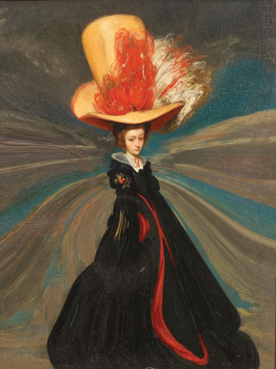 Abstract Portrait Print By Javier Diaz, 60 X 79, Pasarela 6, Original Artwork